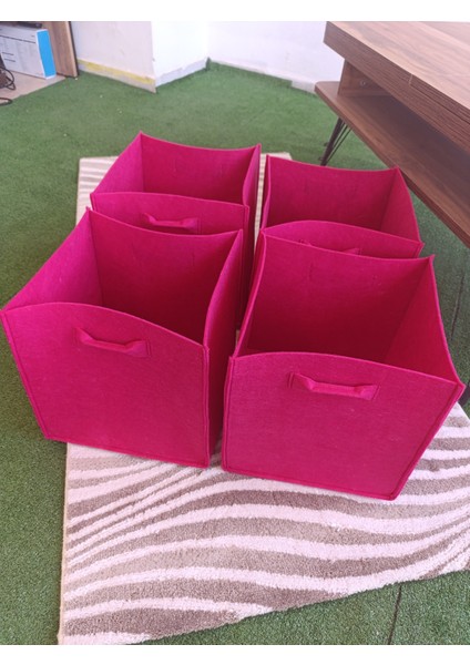 4 Lü Set 3mm Kalın Keçe Dolap Içi Düzenleyici Çocuk Oyuncak Kutusu Organizer modelleri