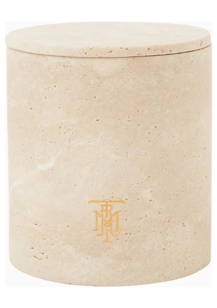 Travertine Candle Holder 280G Mum Uyumlu Traverten Mumluk