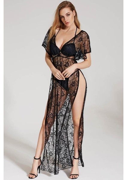 Dantelli Gecelik Balenli Destekli Dolgulu Önden Açılan Sütyen ve String 3'lü Takım modelleri