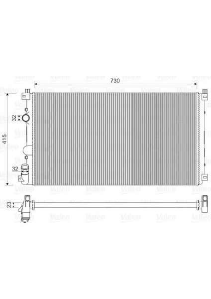 732917 Radyatör Master Iı-Movano Iı 2.2dtı Klimasız Mek 730X414.5X23 7701057117-4415064-2141000QAA