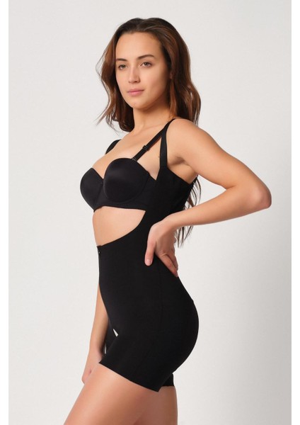 Siyah Mı Emay 2834 Göğsü Açık Ferumalı Tül Popo Boy Lazer Korse fiyatları