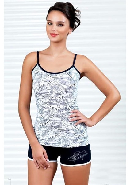 Şahinler Ayakkabı Baskılı Şortlu Takım B436