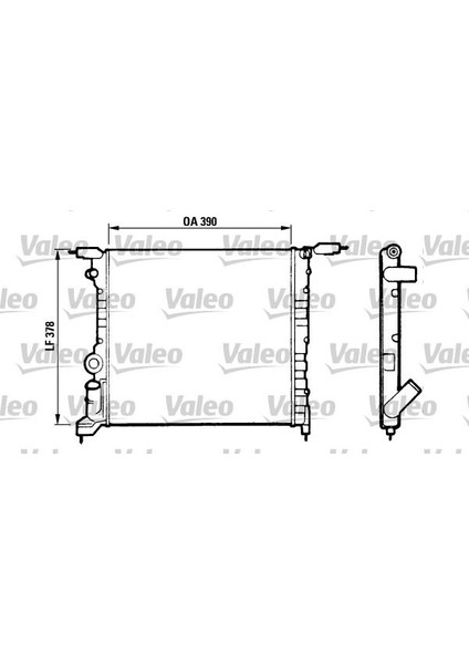 816657 Radyatör Clıo 1.4 Rn/rt 7700784040-7701034770