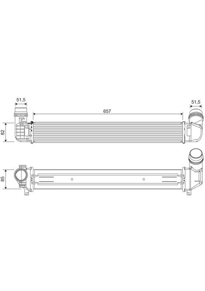818389 Turbo Radyatörü Renault Fluence 144960024R