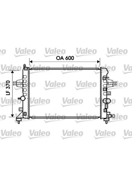 734382 Radyatör Astra H- Zafıra 1.6-1.8 Ac Klimasız Mek 600X368X18 13170110-1300266-13145211