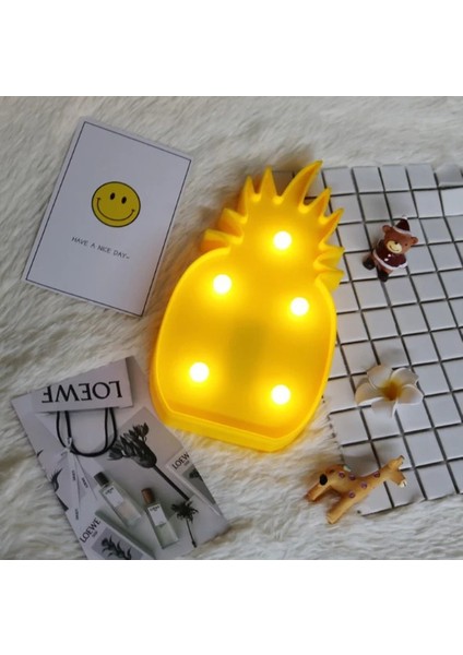 LED Işıklı Ananas Gece Lambası