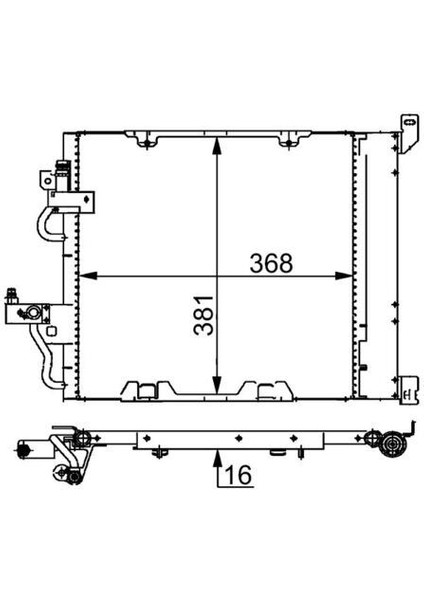 AC376000S Klima Radyatörü Kondenseri Opel Astra H 04>10 Zafıra B 05>15 1.3-1.7-1.9 Cdtı-Dt-Dth-Dtl 13129195-93178961-1850099