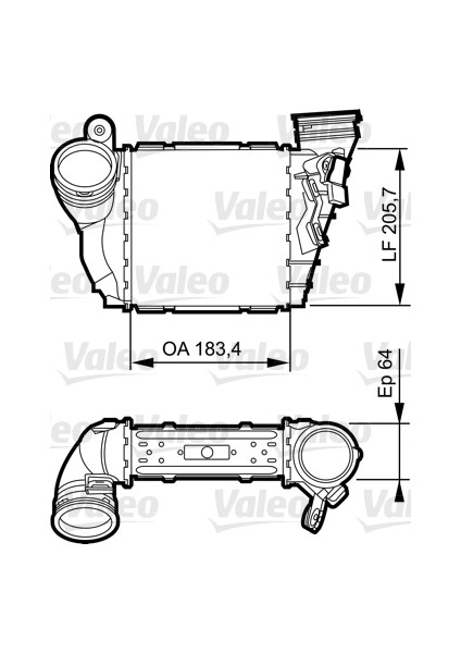 Zzvaleo 817557 x Turbo Radyatörü Intercooler Bora-Golf Iv-A3-Leon-Octavıa 1.9 Tdı 1J0145803N