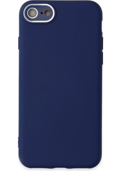 iPhone 7 Kılıf Lansman Glass Kapak - Sky Blue