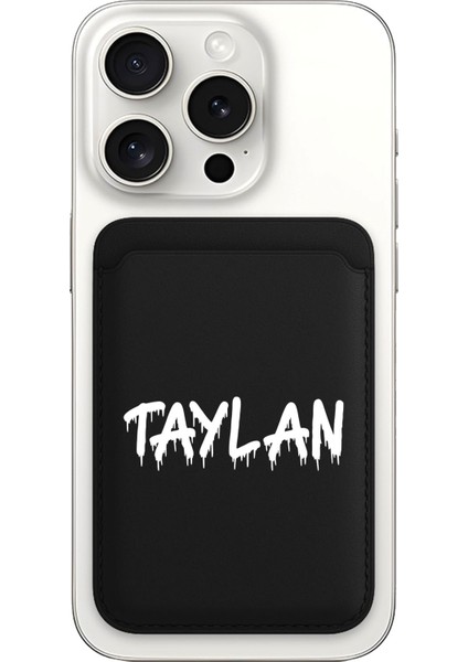 iPhone 11 12 13 14 15 16 17 Pro Max Air Kılıf Magsafe Kartlık Kişiye Özel Isim Yazılı Siyah - Nightmare