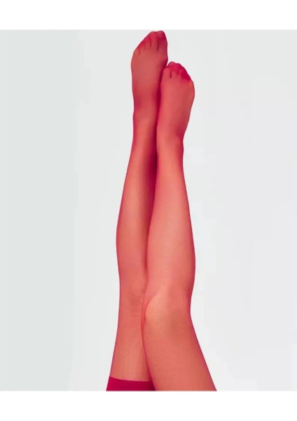 Kadın Kırmızı Düz Jartiyer Çorabı fırsatları