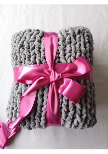 El Örgüsü Koltuk Şalı - Tv Battaniyesi (100X180CM)