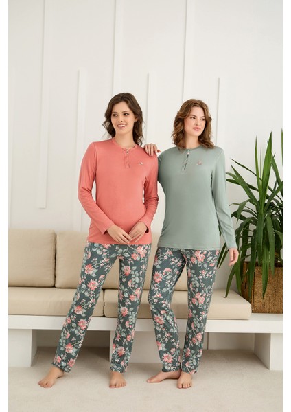 Kadın Uzun Kollu Pijama Takımı