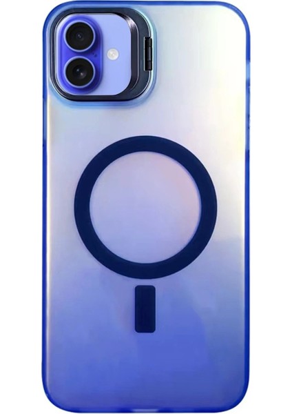 iPhone 16 Plus Kılıf Primera Magsafe Standlı Kapak - Lacivert