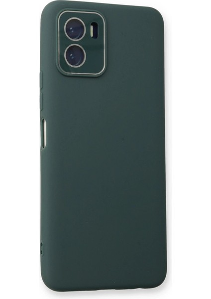 Vivo Y15S Kılıf Lansman Glass Kapak - Koyu Yeşil modelleri