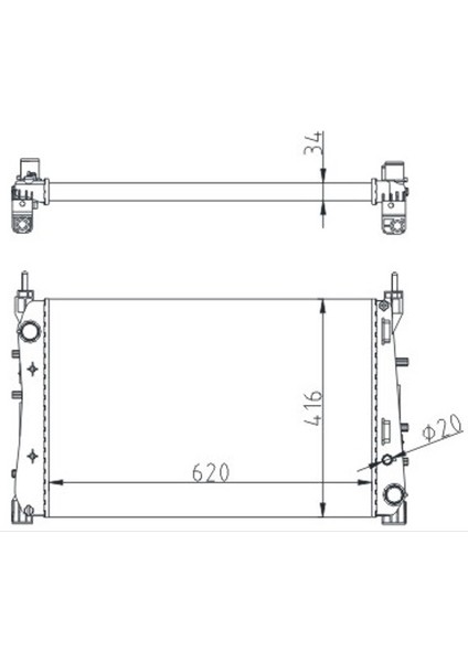 733109 Radyatör Fıat Lınea 1.3 D 2007 51785217