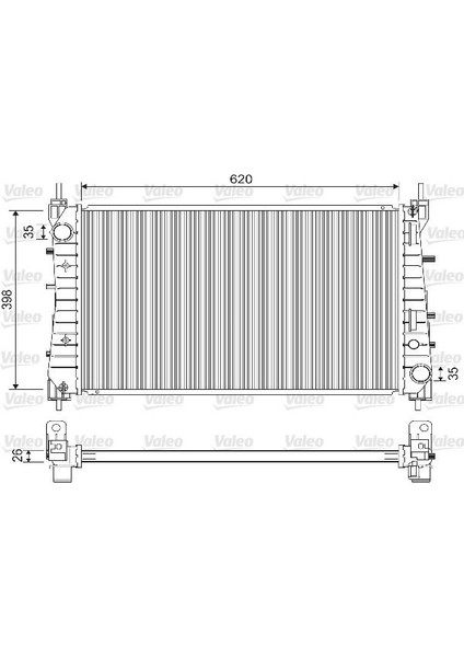 733203 Radyatör Fıat Lınea Multıjet 1.3 1.6 D- T-Jet 1.4 51785217