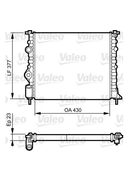 731378 Radyatör Clıo Iı-Logan 04>kng 01>mgn 96>1.4-1.61.5d-1.9 Al Klimasız Mek 430X377.5X23 7700838134-7700836301-7700436693