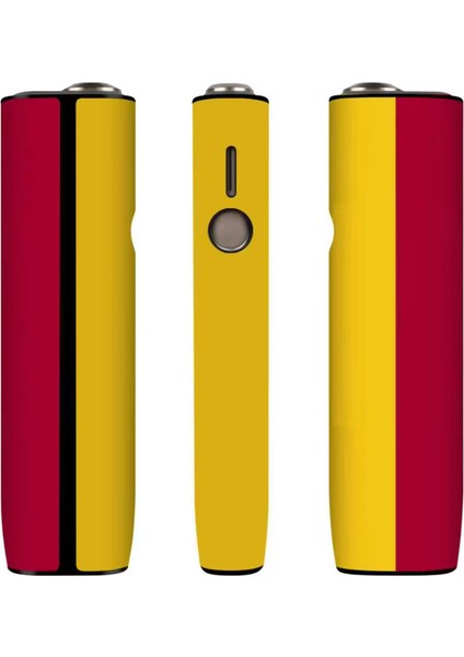 Iqos Illuma One Uyumlu Kılıf Taraftar Sarı Kırmızı(Terrea ile Çalışan Cihaza Uygundur)Sadece Kılıftır
