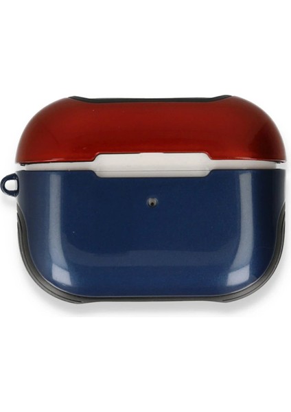 Airpods 3 (3.nesil) 3in1 Kılıf - Lacivert-Kırmızı fiyatları
