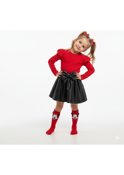 Deri Etek Badi, Diz Altı Çorap Takımı 3 yaş Kız Çocuk Takım fiyatları