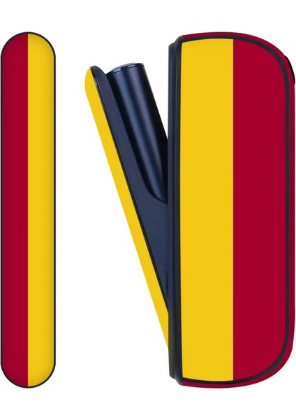 Iqos Illuma Kapaklı Kılıf Taraftar Sarı Kırmızı(Terrea ile Çalışan Cihaza Uygundur Sadece Kılıftır)