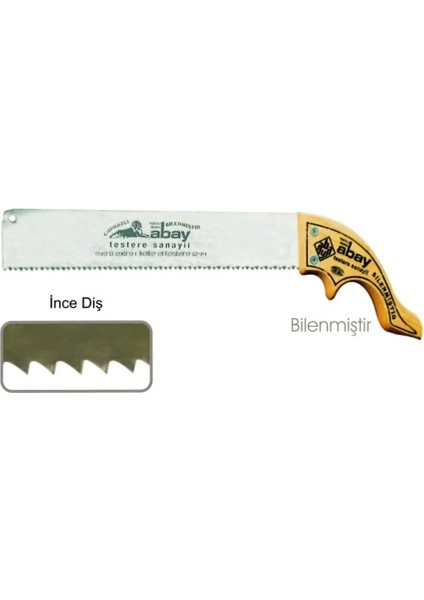 Ince Diş Zıvana El Testere 12 No - Ahşap Sap ( Lisinya )