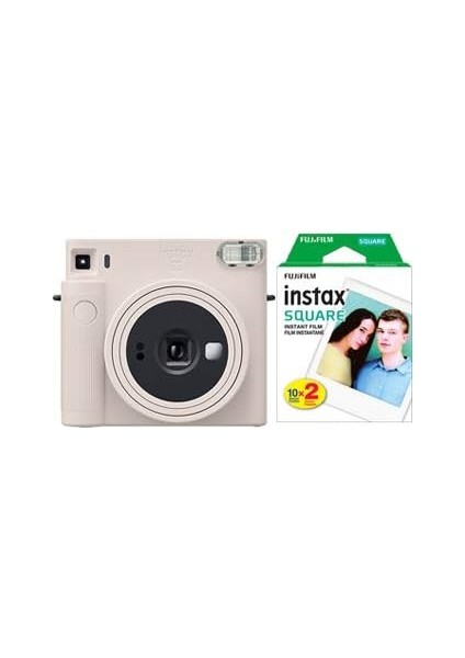 Sq1 Beyaz Fotoğraf Makinesi +Askı+Pil+20'li Film