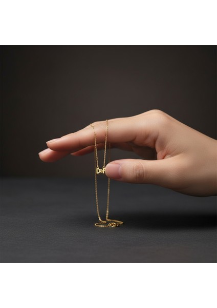 8 Ayar Altın Kolye Ucu D&f GM10856 1 gr