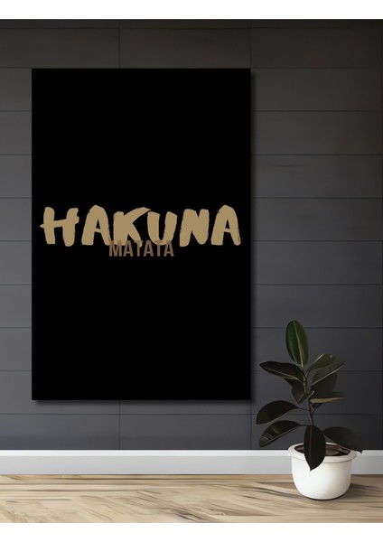 Dekoratif Ahşap Kare Hakuna Matata Tablosu Ev/ofis/işyeri/salon/mutfak/banyo Tablo