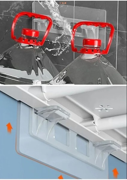 Dolap Içi Raflar Için 4'lü Plastik Güçlü Yapışkanlı Raf Destek Aparatı fiyatları