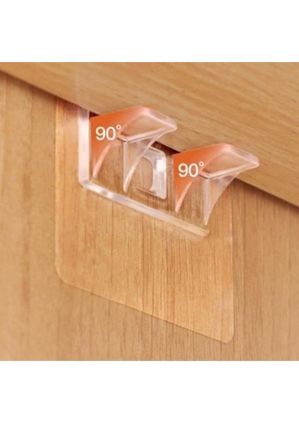 Dolap Içi Raflar Için 4'lü Plastik Güçlü Yapışkanlı Raf Destek Aparatı fırsatları