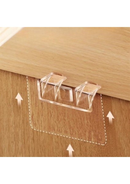 Dolap Içi Raflar Için 4'lü Plastik Güçlü Yapışkanlı Raf Destek Aparatı indirimleri