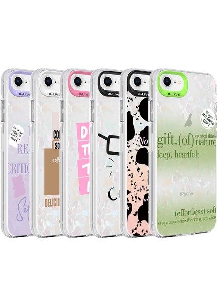 Apple iPhone 8 Kılıf Mermer Desenli Zore Marbello Kapak modelleri