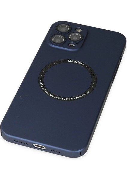 iPhone 12 Pro Kılıf Jack Magneticsafe Lens Silikon - Lacivert indirimleri