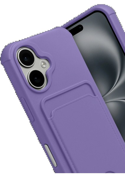 Apple iPhone 17 Kelvin Kartvizitli Silikon - Lila modelleri