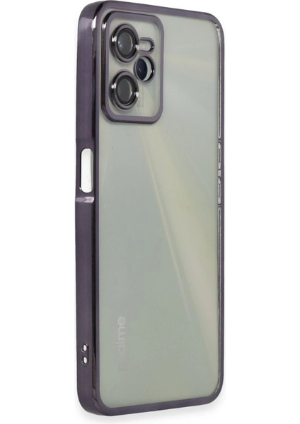 Realme C35 Kılıf Lensli Silikon - Mor fiyatları