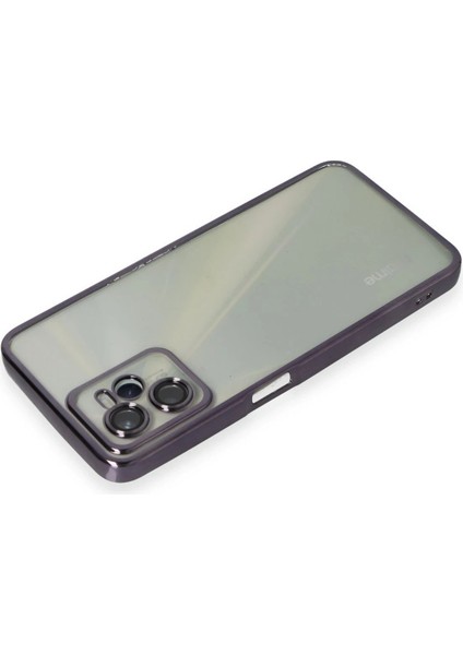 Realme C35 Kılıf Lensli Silikon - Mor modelleri