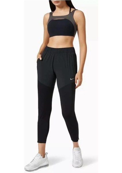 Wmns Dri Fit Running Walk 7/8 Pant Yürüyüş Koşu Pantolonu Siyah Eşofman Altı