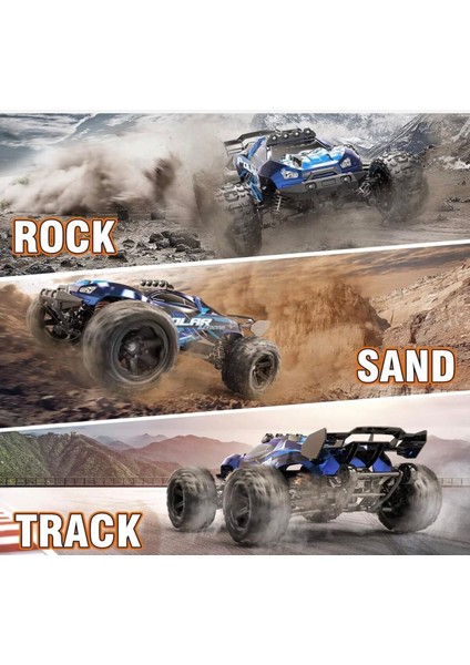 55 Km/h Hız Yapan Süspansiyonlu Profesyonel Kumandalı Arazi Aracı Rock Crawler Servo Motor 1:14