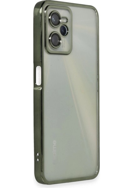 Realme C35 Kılıf Lensli Silikon - Yeşil fiyatları