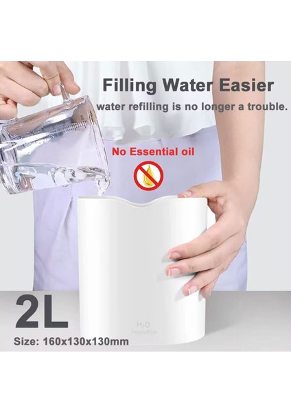 Çift Başlıklı Ultra Sessiz Hava Nemlendirici | Cilt ve Oda Nemlendirme Buhar Makinesi fırsatları