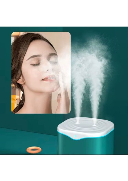 Çift Başlıklı Ultra Sessiz Hava Nemlendirici | Cilt ve Oda Nemlendirme Buhar Makinesi indirimleri