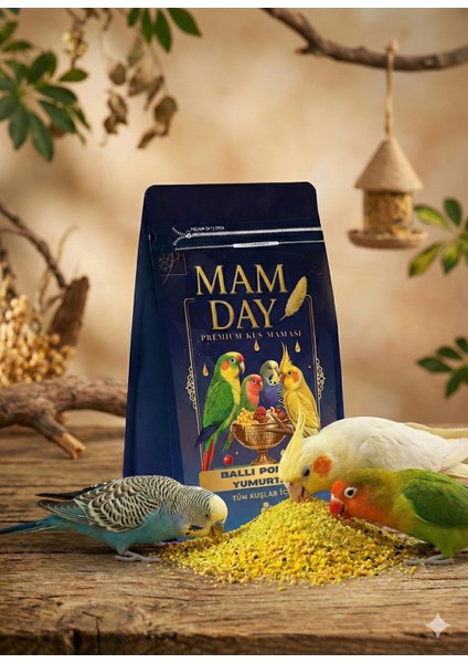 Tam Profesyonel Ballı Polenli Yumurtalı Muhabbet Kuşu , Sultan Papağanı , Kanarya Maması 750 Gr. fırsatları