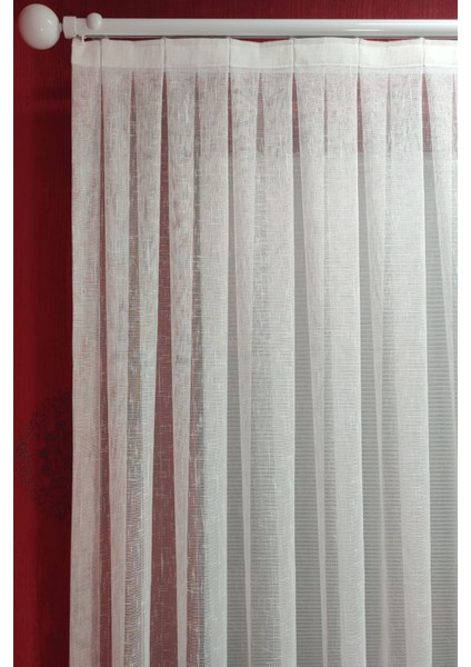 1/3 Sık Pileli Naturel Keten Tül Perde Ütü Istemez Her Odaya Uygun Özel Ölçü indirimleri