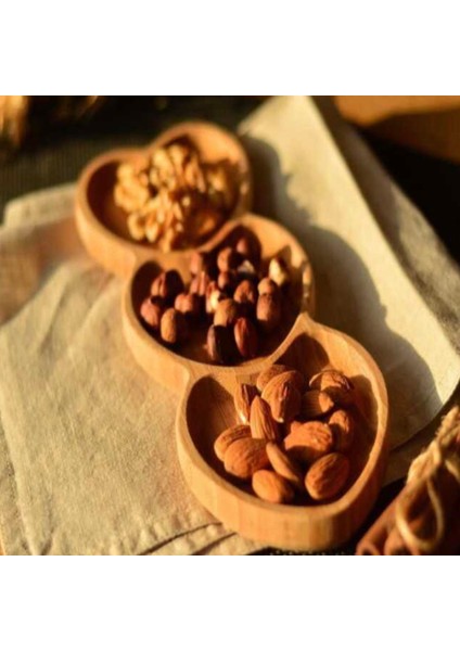 Amor 3 Bölmeli Kalp Çerezlik - Açık Kahverengi - 27 cm fiyatları