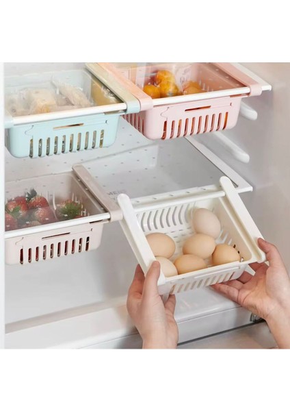 2 Adet Buzdolabı Düzenleyici Çekmece – Ayarlanabilir Askılı Saklama Sepeti Meyve, Sebze,yumurta Için fiyatları
