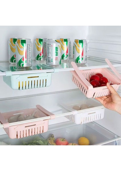 2 Adet Buzdolabı Düzenleyici Çekmece – Ayarlanabilir Askılı Saklama Sepeti Meyve, Sebze,yumurta Için indirimleri