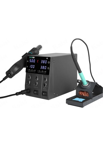 Sugon 212 2’si 1 Arada Hava Tabancası ve Lehim Havya Istasyonu 760W LCD Bga Tamir Lehimleme fırsatları