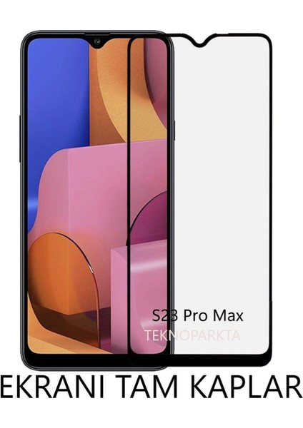 Reeder S23 Pro Max Ekran Koruyucu Kırılmaz Cam Parlak Tam Kaplar
